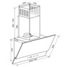 Kaiser AT6430FEco Cooker Hood Dimensions
