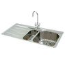 Carron Phoenix MAUI/150/LHD Maui 150 1.5 Bowl Stainless Steel Inset Kitchen Sink - Left Hand Drainer