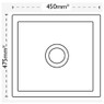 Carron PhoeniWATERFORD100 Sink Dimensions
