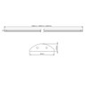 Sensio SE10655C0 VIVA 3 Strip Light Dimension