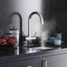 iivela CESANO/CH CESANO Single Lever 3-in-1 Boiling Water Kitchen Tap - Chrome Main Image