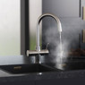iivela CESANO/BNI CESANO Single Lever 3-in-1 Boiling Water Kitchen Tap - Nickel Main Image