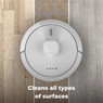 Aeno RC4S robot vacuum cleaner demonstrating its feature of cleaning all surfaces