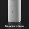 Aeno DB5 electric toothbrush showing battery level indicator feature.