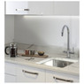 Abode Pronteau Prothia 3 in 1 Monobloc Swan Kitchen Tap in use with a French press