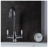 Abode Pronteau ProTrad 4 in 1 kitchen tap showcasing sleek design on marble countertop