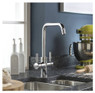 Pronteau Propure 4 in 1 Monobloc Kitchen Tap over granite countertop, kitchen utensils