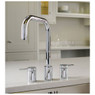 Abode Pronteau Project 4 in 1 kitchen tap with separate hot and cold controls on a modern countertop