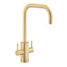 Abode PT1052 Pronteau Project 4 in 1 Monobloc Kitchen Tap - Brushed Brass Main Image