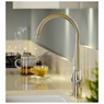 Modern Abode Pronteau Province 4 in 1 Monobloc kitchen tap with teapot and cups on countertop