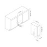 Caple WI158BG wine cooler dimensions