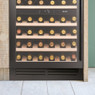 Caple GRILL/CLASS6 60cm Plinth Grille installed below a Caple wine cooler for a flush finish