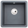 Abode AW3133 MATRIX SQGR15, 1.0 Granite Sink in Grey 2