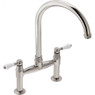 Franke GLOR/BRIDGE/PN Gloriana Classic Bridge Dual Lever Kitchen Tap - Polished Nickel Product Image