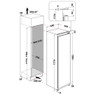 Hotpoint HF1801EF2 Integrated Freezer Technical Drawing With Dimensions