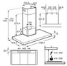 AEG, DBK6980HG, 90cm Chimney Cooker Hood dimension drawing