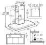 AEG, DBE5961HG, 90cm Chimney Cooker Hood dimension drawing