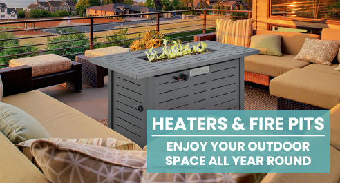 Heaters & Fire Pits - Enjoy your outdoor space all year round