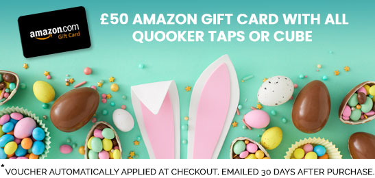 Free £50 Amazon Gift Voucher with all Quooker Taps or Quooker Cube