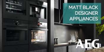 AEG Matt Black Designer Appliances