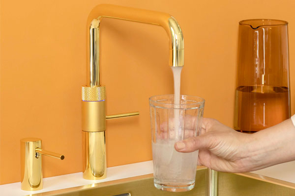 Quooker Fusion Gold Tap Square Spout