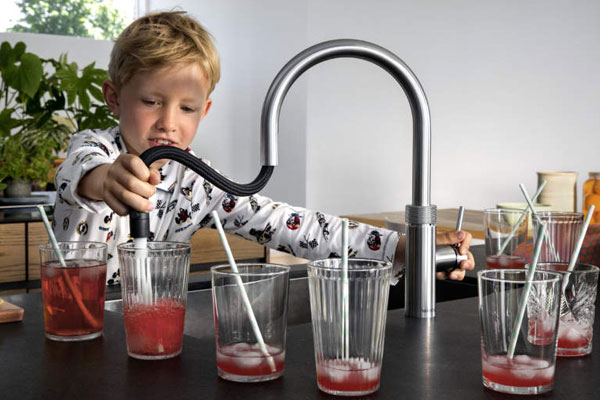 Quooker Tap Safety - Child Using Flex Hose