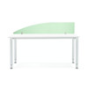 Budget acrylic desk screens curve top