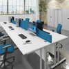 Desk mounted screens wave