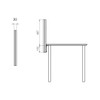 Screens can also be mounded with a screw to bottom of desk fixing