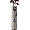 Abstracta DB Pillars are a multi functional piece of furniture with hooks, racks, whiteboards, stools or table tops - white - flowerpot and racks - white background.