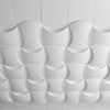 Abstracta Acoustic Sky Ceiling Panels are created using the modular technology that allows wasy personalisation - white - closed pattern - white background.