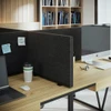 4 way connecting fabric desk screens with 1 linking side on each screen