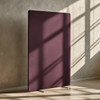 Curved Edge Fabric 38 freestanding acoustic partition screen in plum fabric