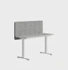 Edge 38 desk modesty panel fitted to the back of a sit-stand desk