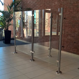 Classic Glass Partition Screen Straight