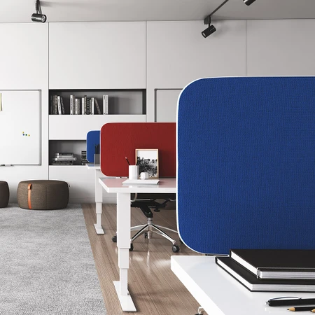 Budget Smooth Office Desk Screen Straight Top logo
