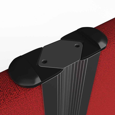 2 way straight linking screen connector fixing logo