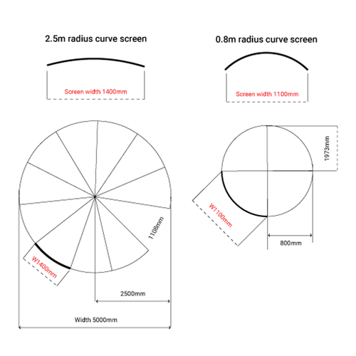 Connect 30 Budget curved partition screens