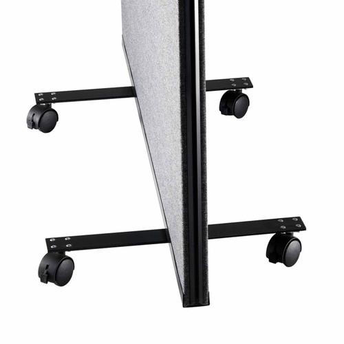 2 lockable castor feet included with each screen