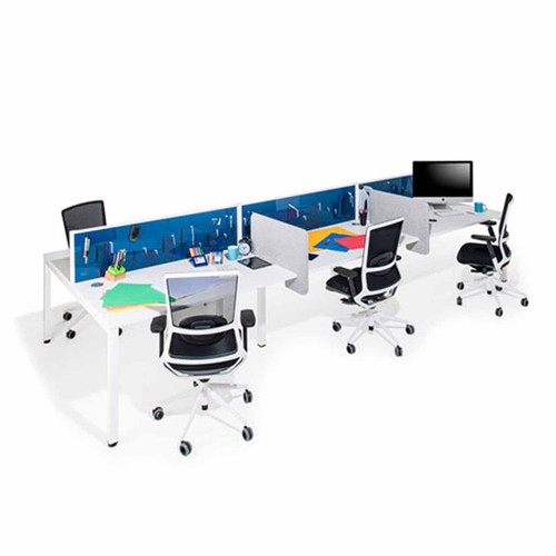 Desk mounted screens wedge