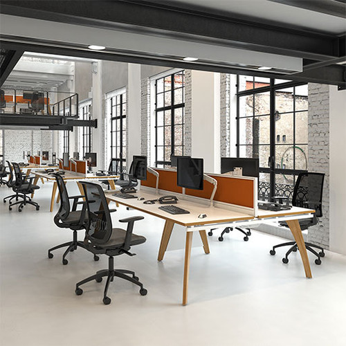 Desk mounted screens metal