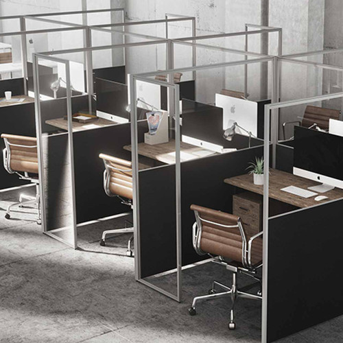 Border Part Glazed Office Screen