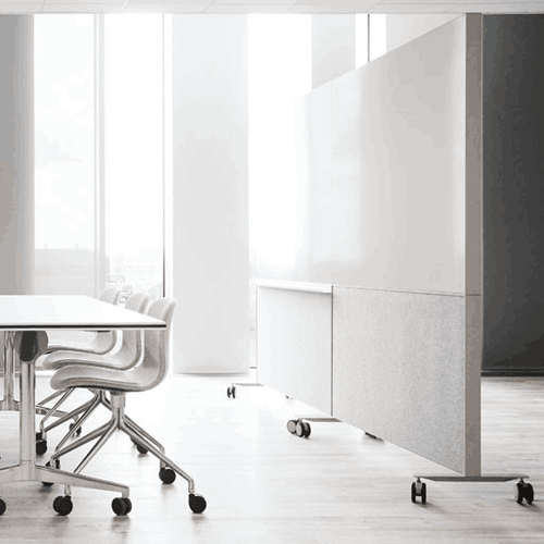 Alumi Duo Magnetic Mobile Whiteboard