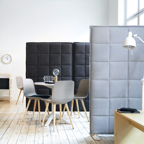 Stitch screens are excellent acoustic panels for office meeting breakout areas