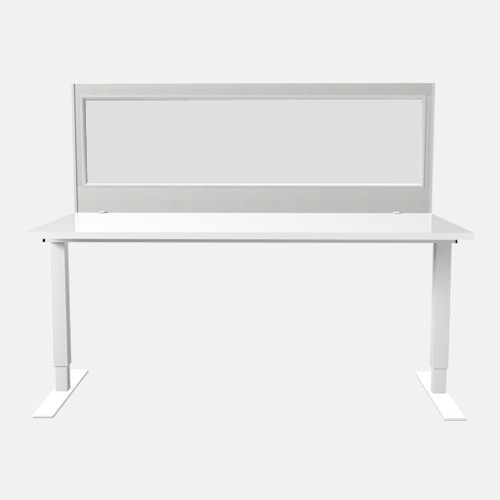 Antibacterial Vinyl Desk Mounted Glazed Screen
