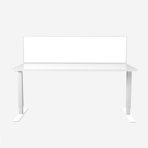 Polo Whiteboard Desk Mounted Glazed Screen