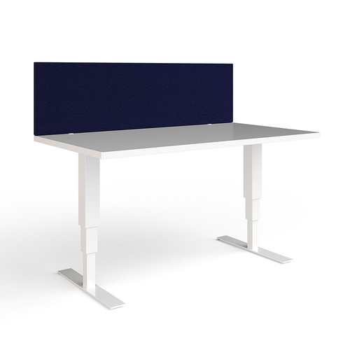 Fabric Desk Screens UK Fast Delivery upholstered Blue Camira Cara sound absorbing fabric