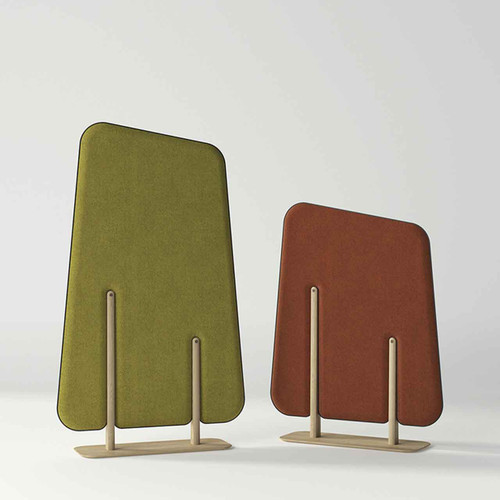 Kielder Freestanding Acoustic Panels are matching sound absorbing dividers in 2 heights and complementing colors.