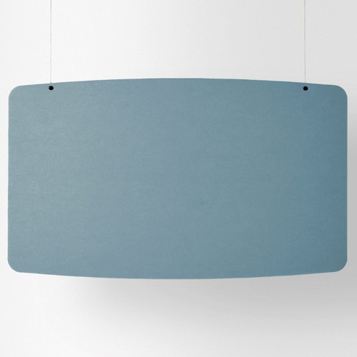Acoustic Basic Ceiling Baffles by Abstracta - single - blue - white background. 