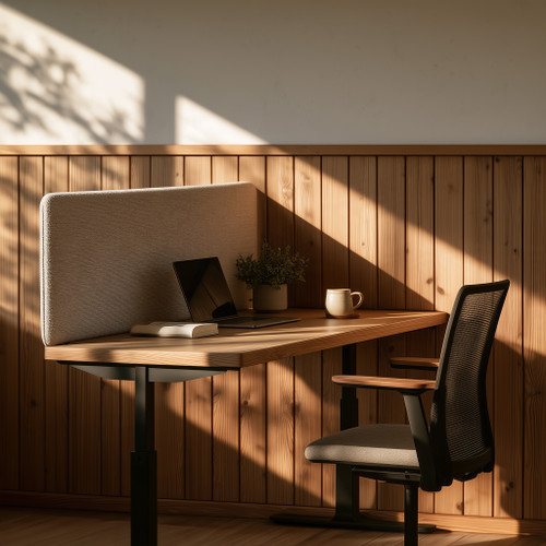 Muffle 70 Acoustic Desk Screen With Fast Delivery – view 3 | Panelscreens